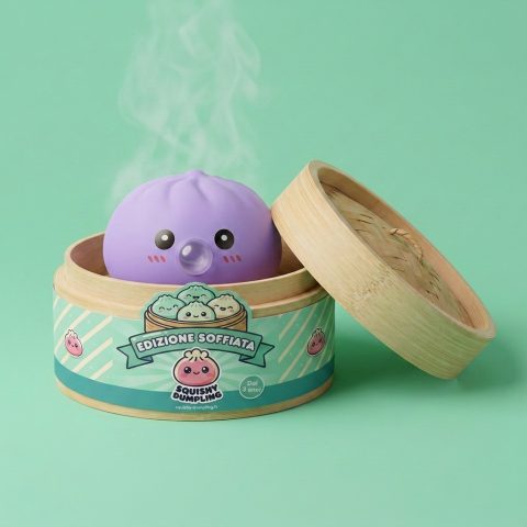 Big Dumpling Squishy Blu Oceano — squishy antistress slow-rise kawaii