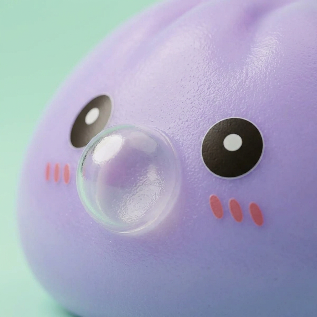 Big Dumpling Squishy Blu Oceano — squishy antistress slow-rise kawaii