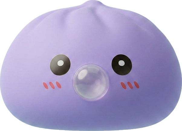 Big Dumpling Squishy Blu Oceano — squishy antistress slow-rise kawaii