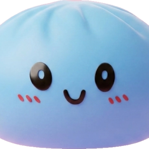 Dumpling Squishy Blu Oceano — squishy antistress slow-rise kawaii