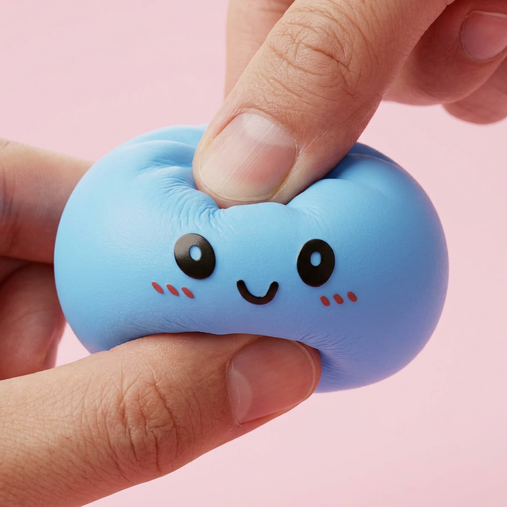 Dumpling Squishy Blu Oceano — squishy antistress slow-rise kawaii