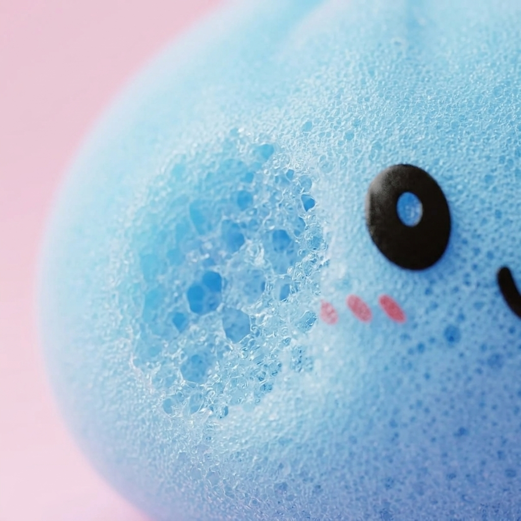 Dumpling Squishy Blu Oceano — squishy antistress slow-rise kawaii
