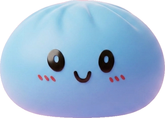 Dumpling Squishy Blu Oceano — squishy antistress slow-rise kawaii