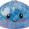 Glitter Dumpling Squishy Blu Calma — squishy antistress slow-rise kawaii