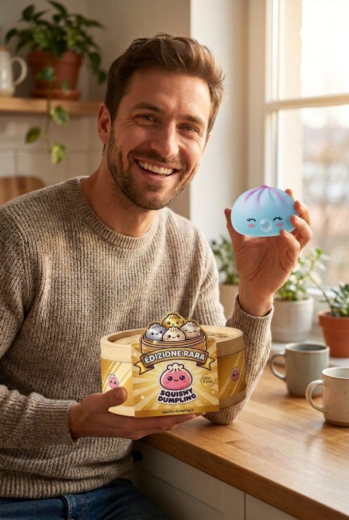 Dumpling Squishy Frost Blue Rare Blow Cestino Bambù — squishy antistress slow-rise kawaii