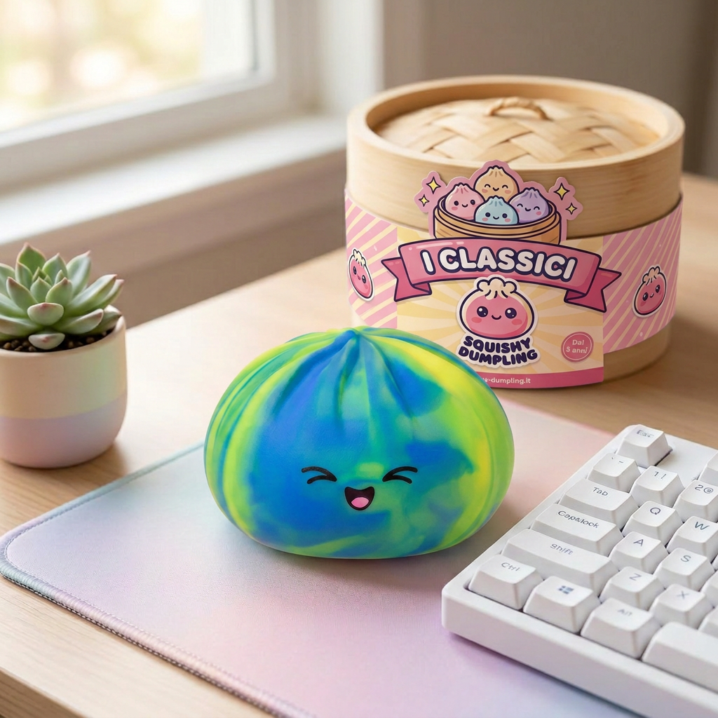 Rainbow Dumpling Squishy Multicolore — squishy antistress slow-rise kawaii