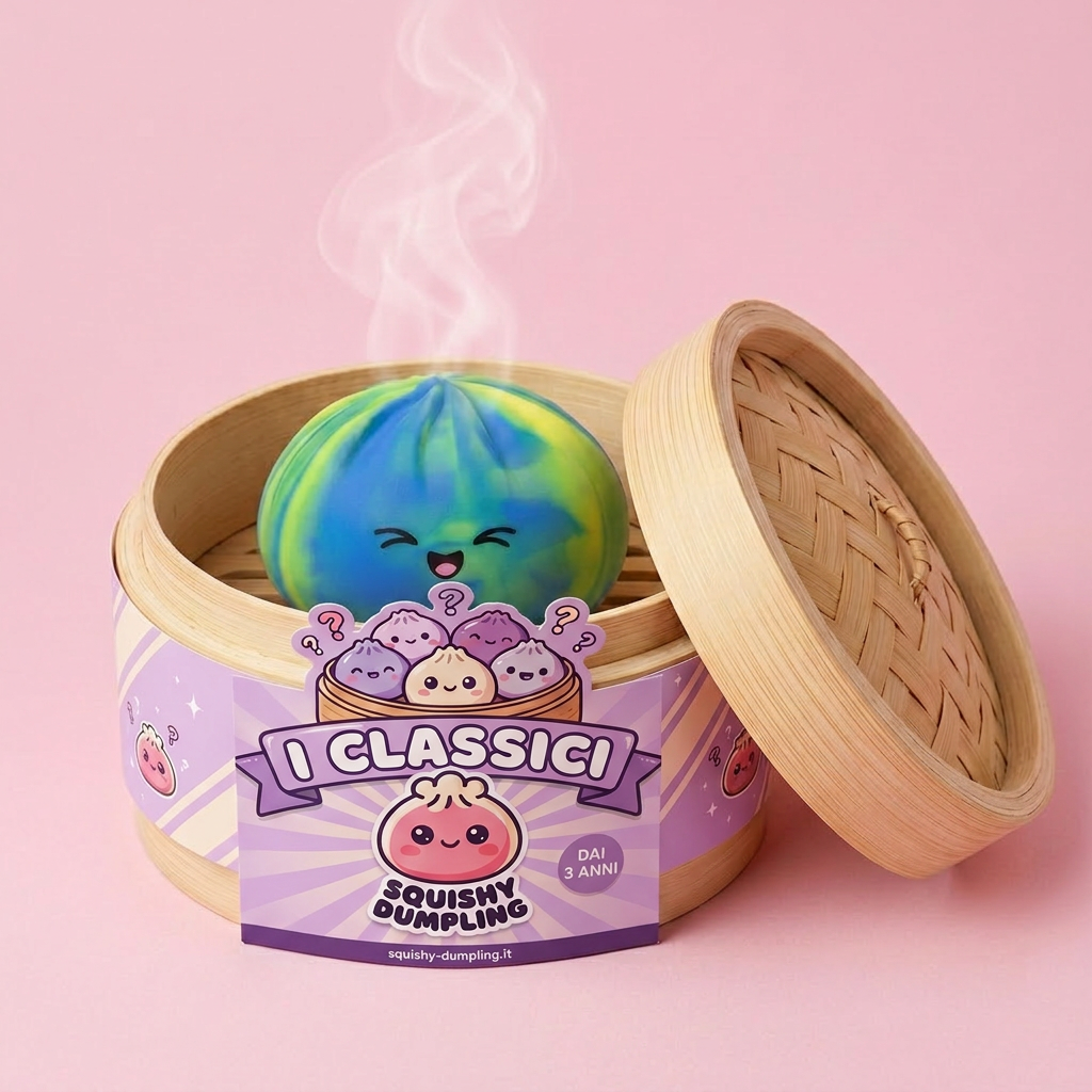 Rainbow Dumpling Squishy Multicolore — squishy antistress slow-rise kawaii