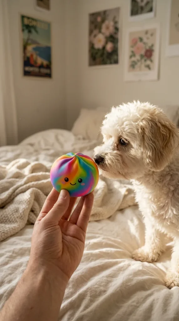 Rainbow Dumpling Squishy Multicolore — squishy antistress slow-rise kawaii