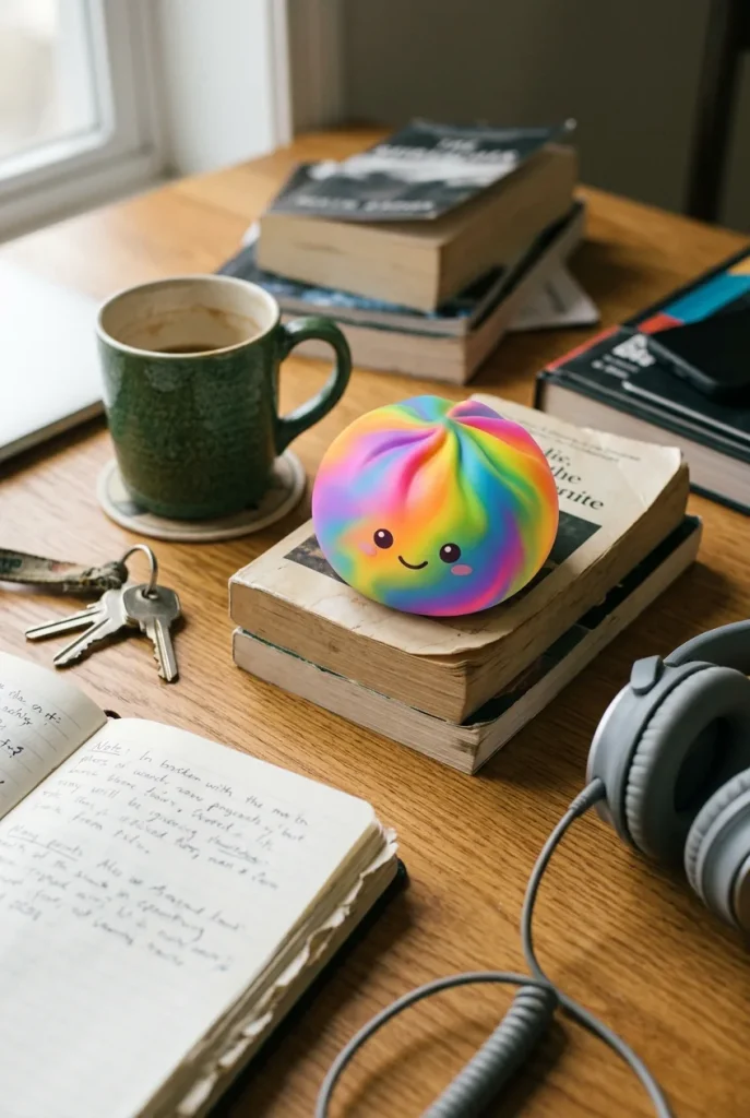 Rainbow Dumpling Squishy Multicolore — squishy antistress slow-rise kawaii