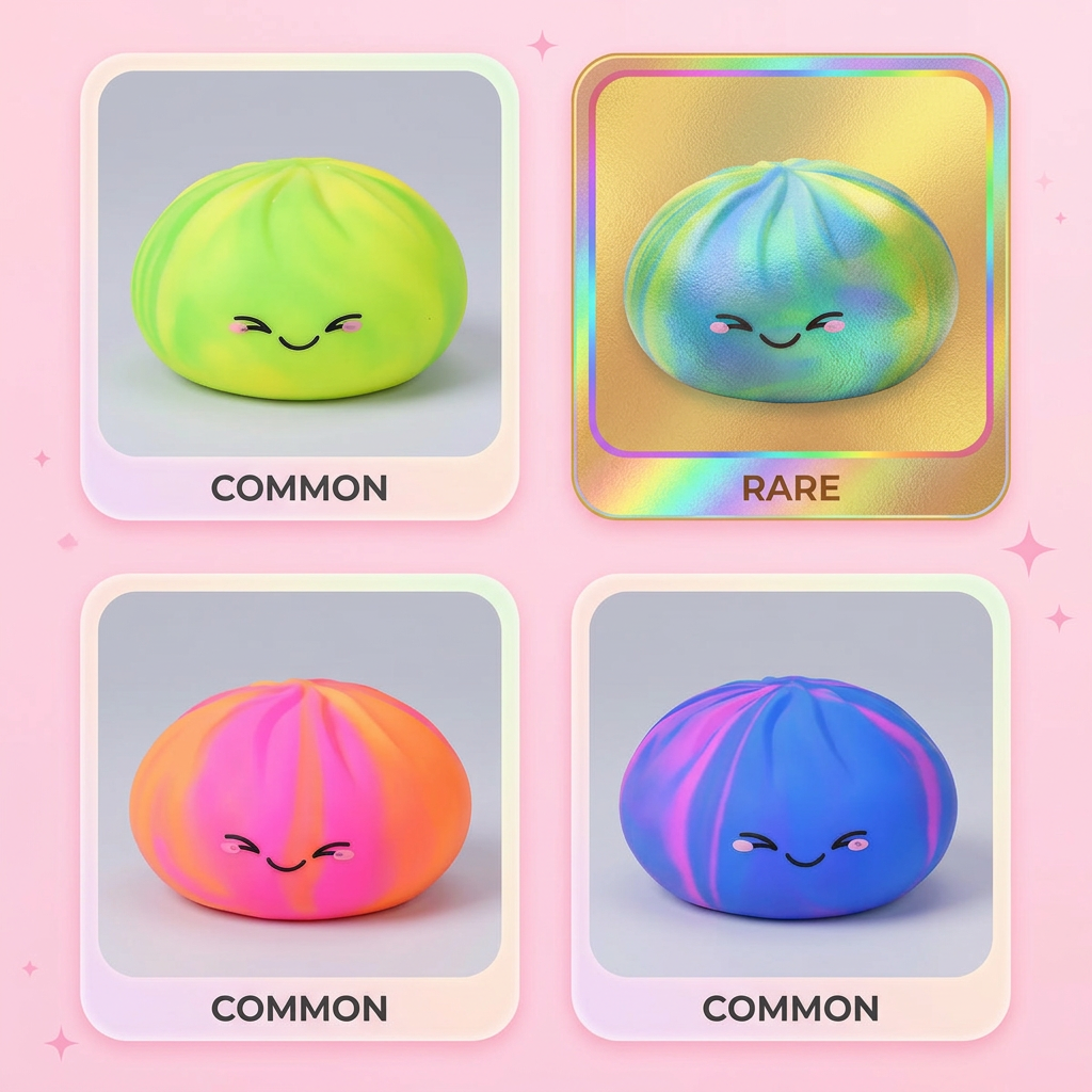 Rainbow Dumpling Squishy Multicolore — squishy antistress slow-rise kawaii