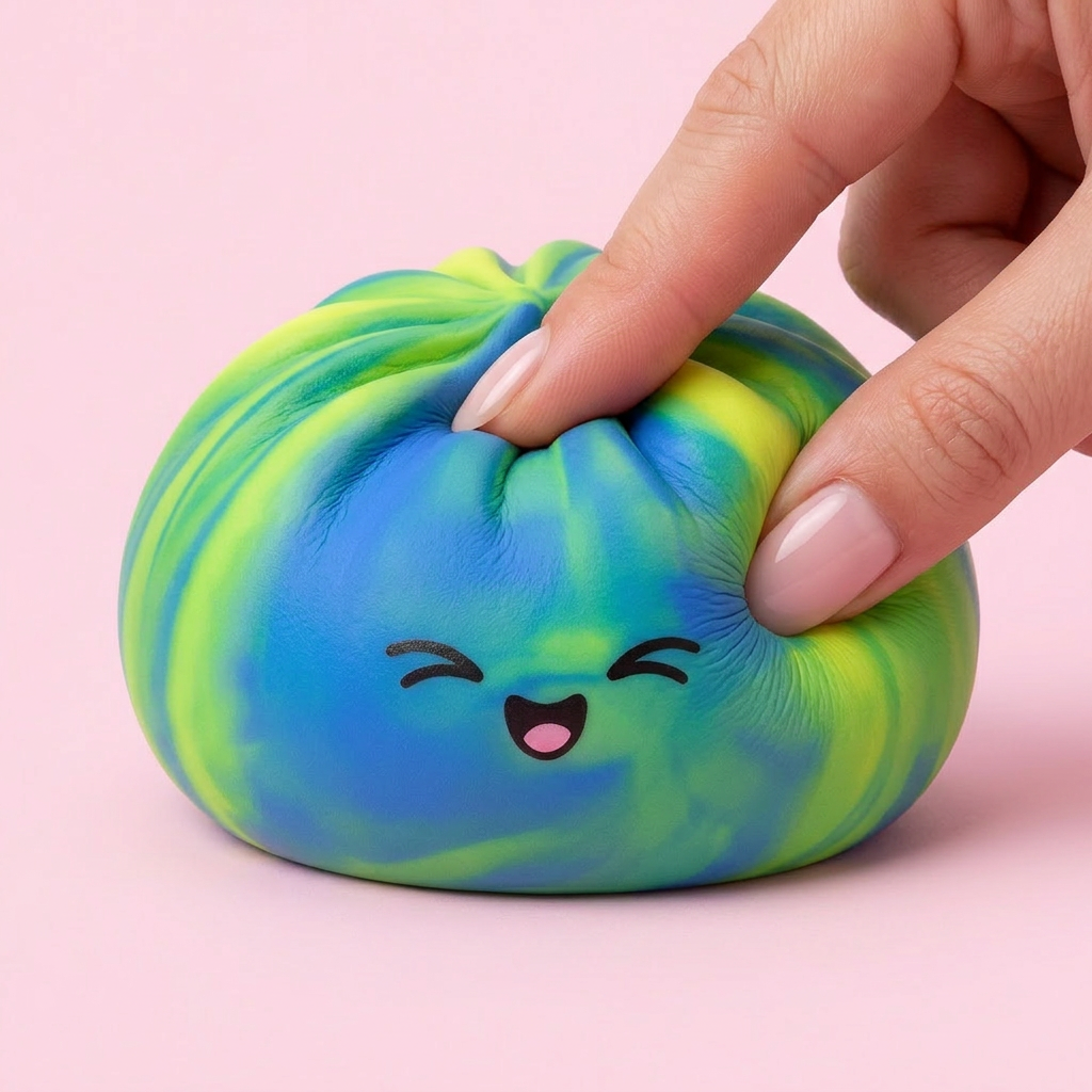 Rainbow Dumpling Squishy Multicolore — squishy antistress slow-rise kawaii