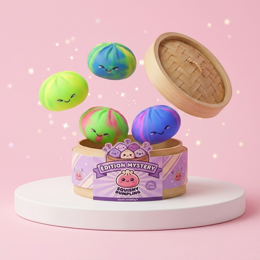 Rainbow Dumpling Squishy Multicolore — squishy antistress slow-rise kawaii