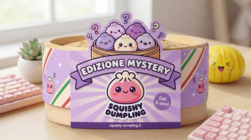 Dumpling Squishy Bun Mistero Soffice — squishy antistress slow-rise kawaii
