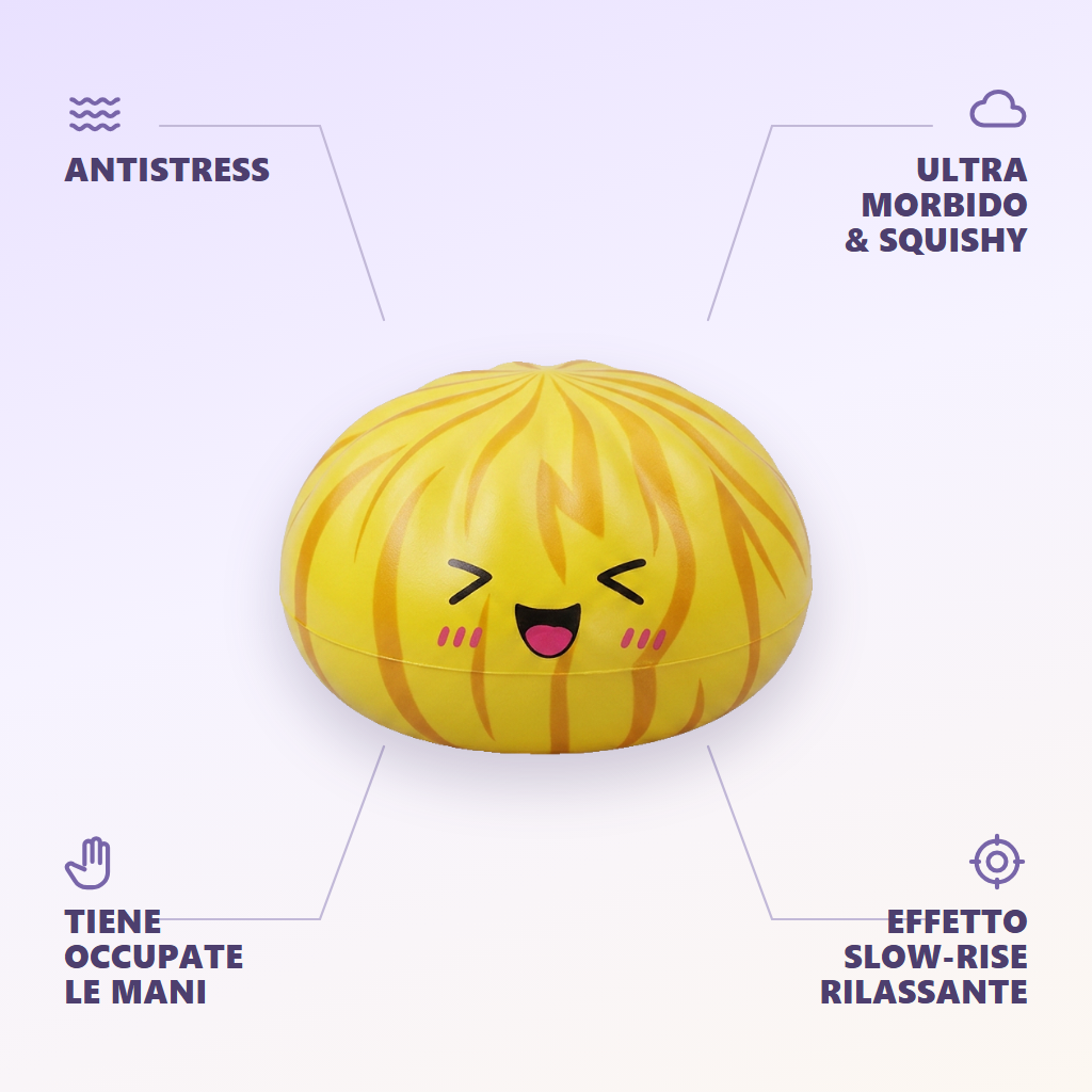 Dumpling Squishy Bun Mistero Soffice — squishy antistress slow-rise kawaii