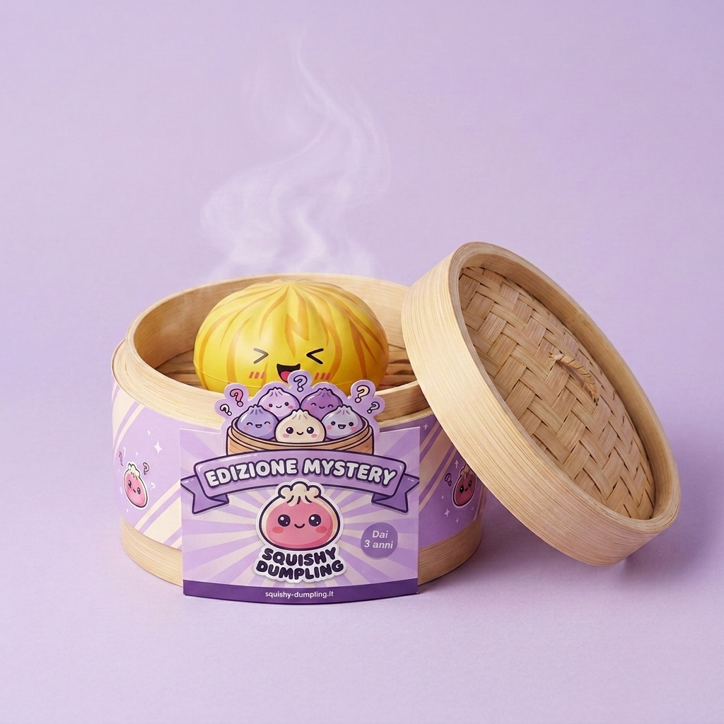 Dumpling Squishy Bun Mistero Soffice — squishy antistress slow-rise kawaii