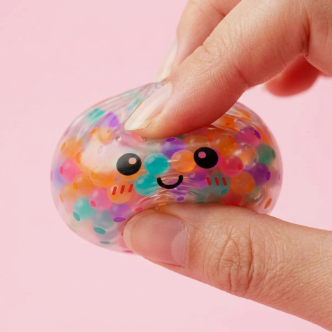 Squishy Dumpling Multicolore con Cestino Vapore — squishy antistress slow-rise kawaii