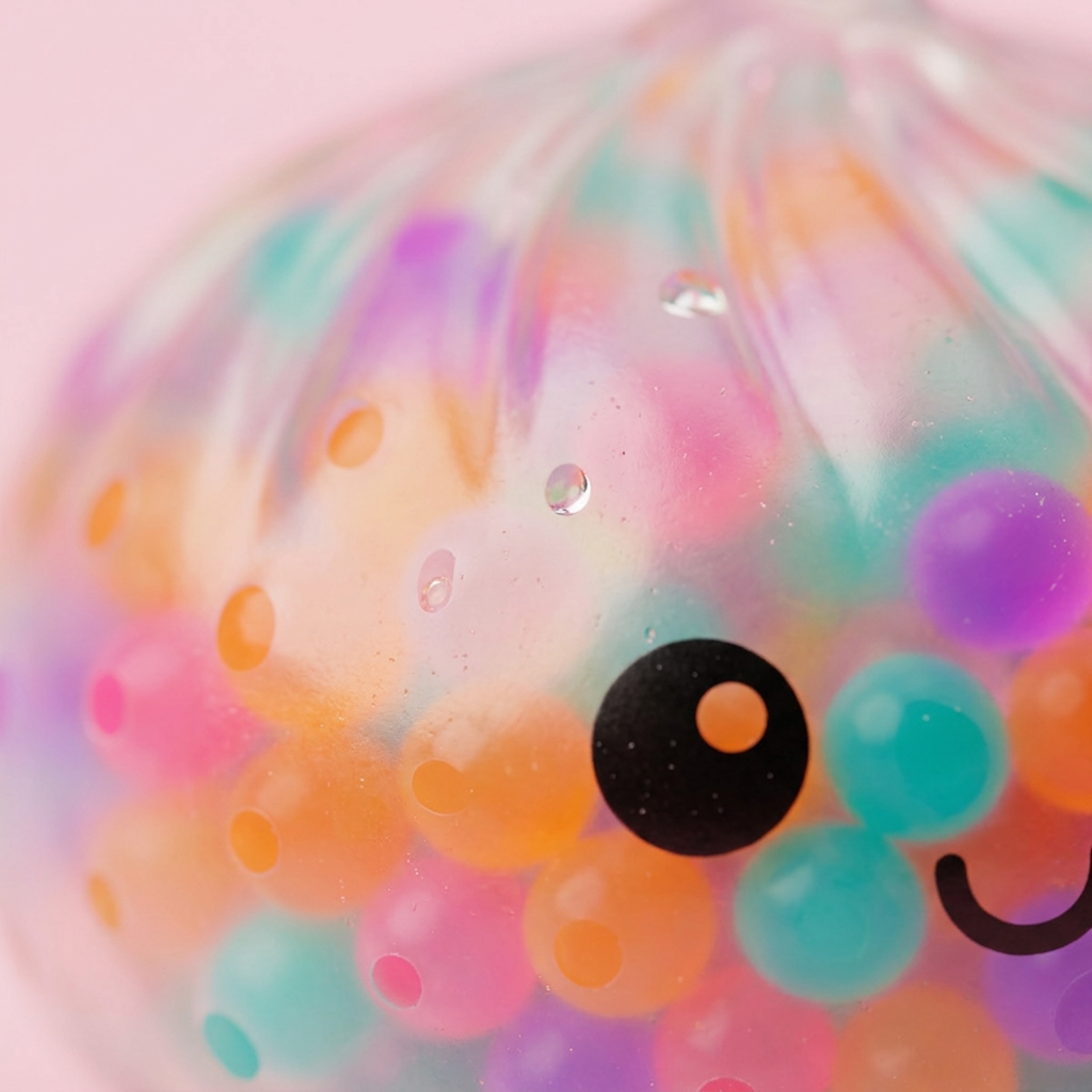 Squishy Dumpling Multicolore con Cestino Vapore — squishy antistress slow-rise kawaii