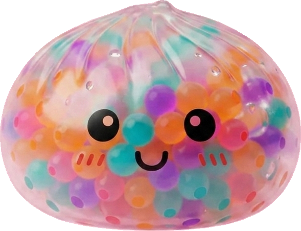 Squishy Dumpling Multicolore con Cestino Vapore — squishy antistress slow-rise kawaii