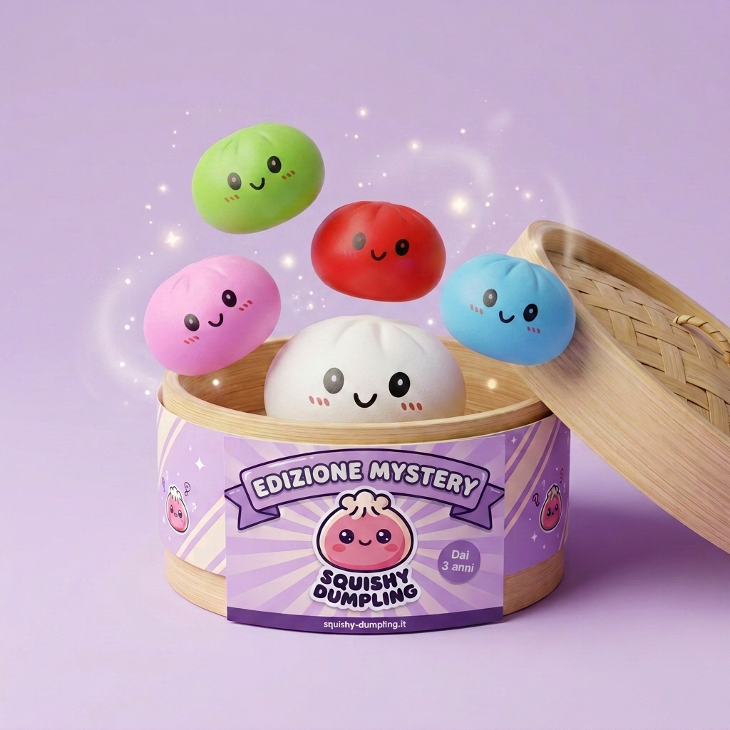 Squishy Dumpling Mystery Box Sorpresa Bamboo — squishy antistress slow-rise kawaii