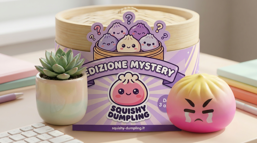 Dumpling Squishy Mystery Bun Fidget Sorpresa — squishy antistress slow-rise kawaii