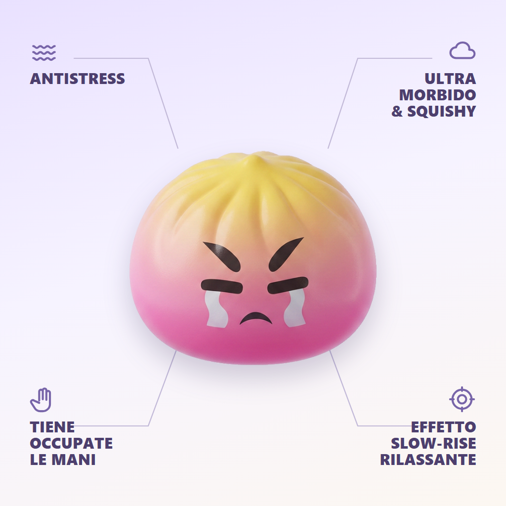 Dumpling Squishy Mystery Bun Fidget Sorpresa — squishy antistress slow-rise kawaii