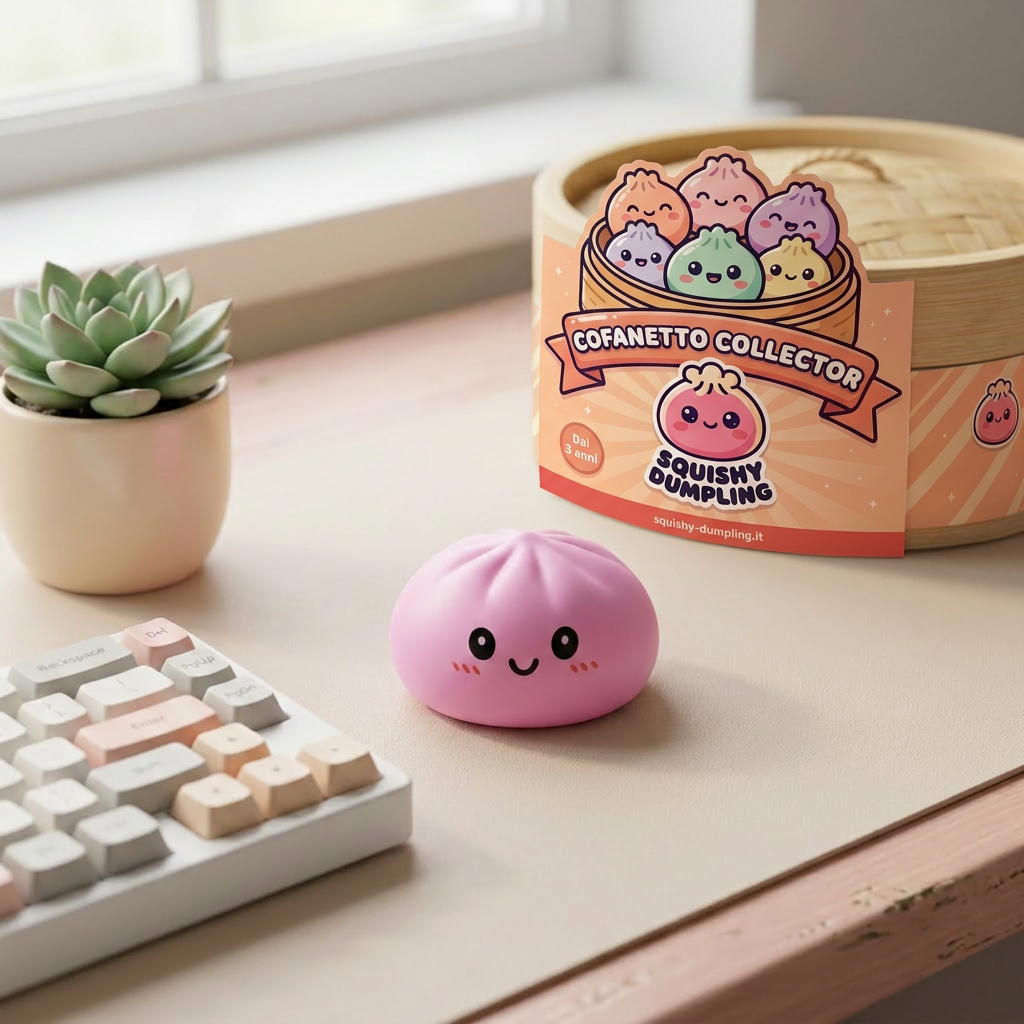 Dumpling Squishy Collection Set da 6 — squishy antistress slow-rise kawaii