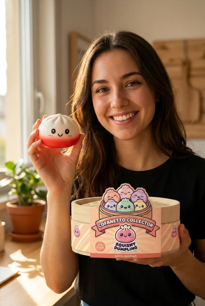 Dumpling Squishy Collection Set da 6 — squishy antistress slow-rise kawaii