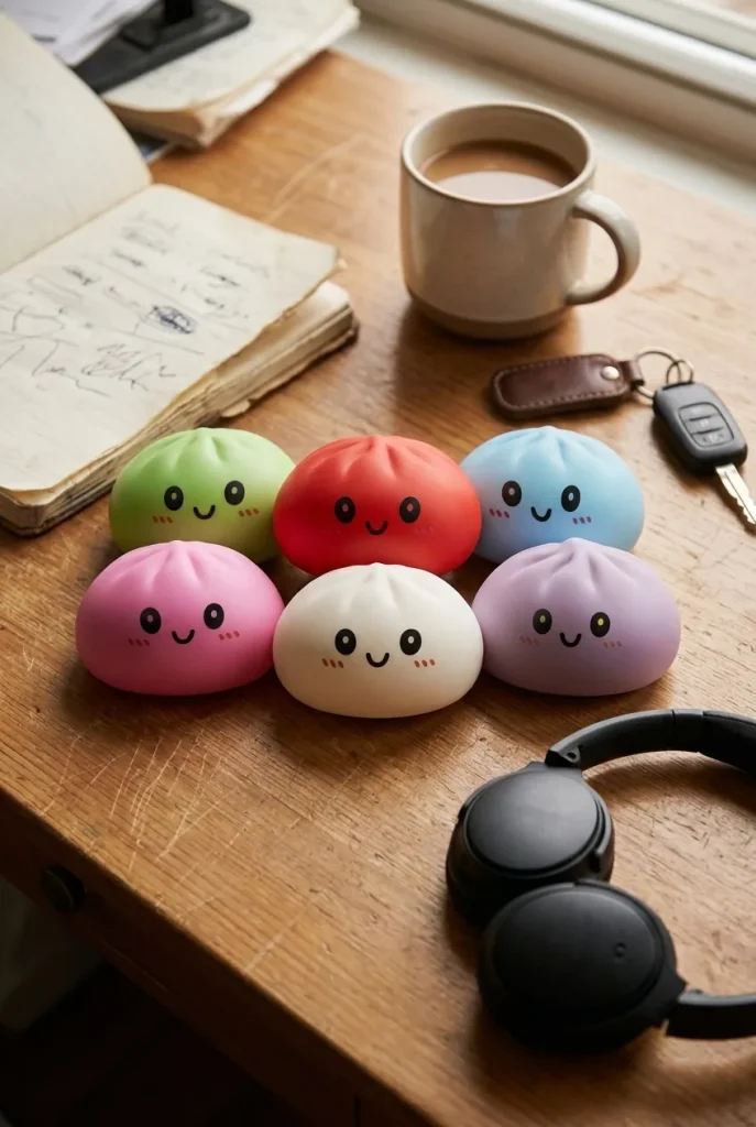 Dumpling Squishy Collection Set da 6 — squishy antistress slow-rise kawaii