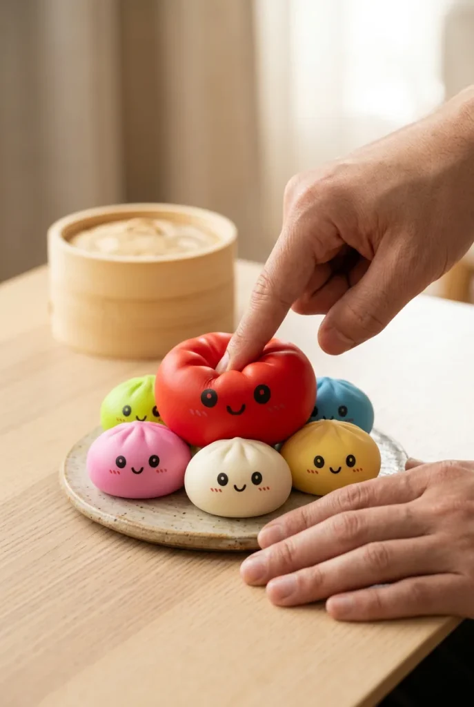 Dumpling Squishy Collection Set da 6 — squishy antistress slow-rise kawaii