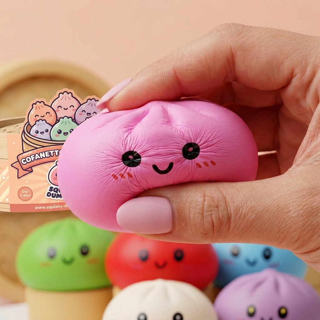 Dumpling Squishy Collection Set da 6 — squishy antistress slow-rise kawaii