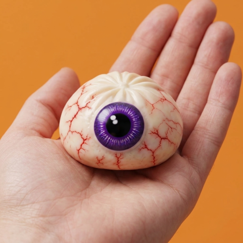 Squishy Dumpling Occhio Halloween Realistico — squishy antistress slow-rise kawaii