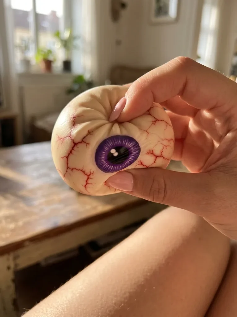 Squishy Dumpling Occhio Halloween Realistico — squishy antistress slow-rise kawaii