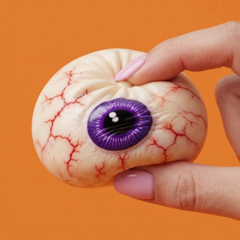 Squishy Dumpling Occhio Halloween Realistico — squishy antistress slow-rise kawaii