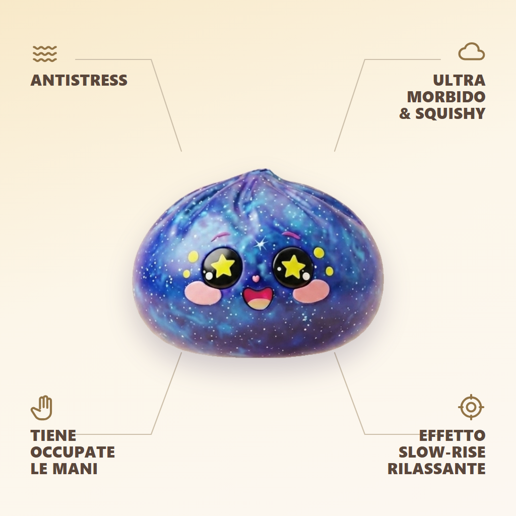 Galaxy Dumpling Squishy Cosmico — squishy antistress slow-rise kawaii