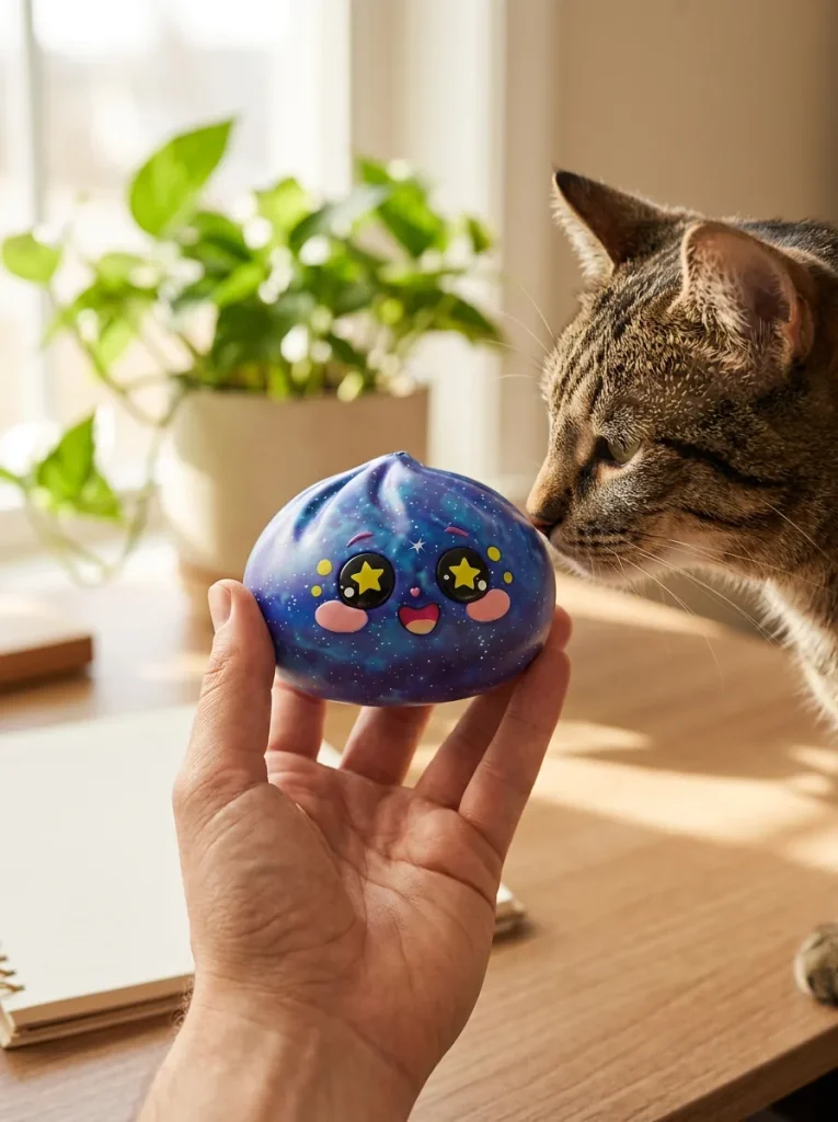 Galaxy Dumpling Squishy Cosmico — squishy antistress slow-rise kawaii