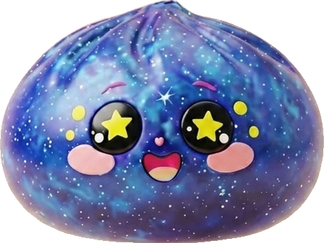Galaxy Dumpling Squishy Cosmico — squishy antistress slow-rise kawaii