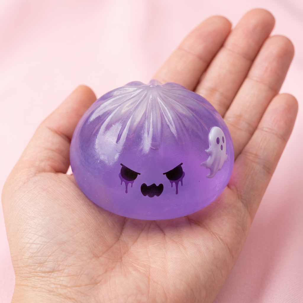 Ghost Dumpling Squishy Boo Fantasma Bambù — squishy antistress slow-rise kawaii
