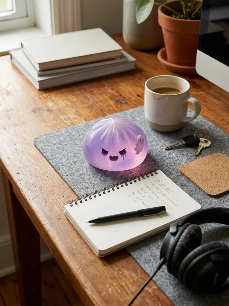 Ghost Dumpling Squishy Boo Fantasma Bambù — squishy antistress slow-rise kawaii