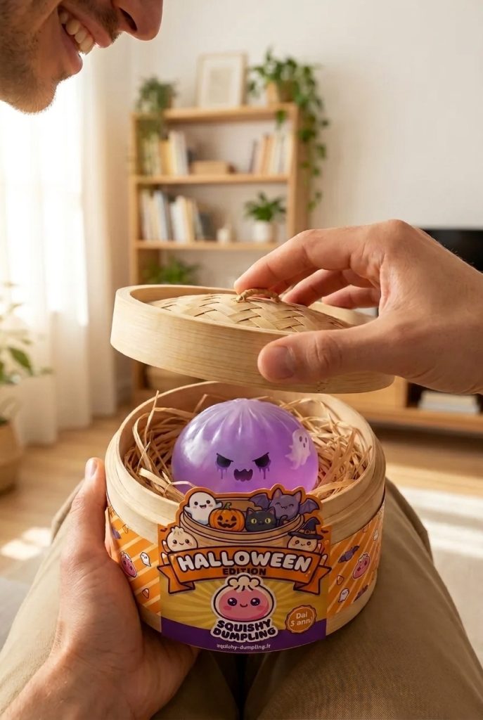 Ghost Dumpling Squishy Boo Fantasma Bambù — squishy antistress slow-rise kawaii