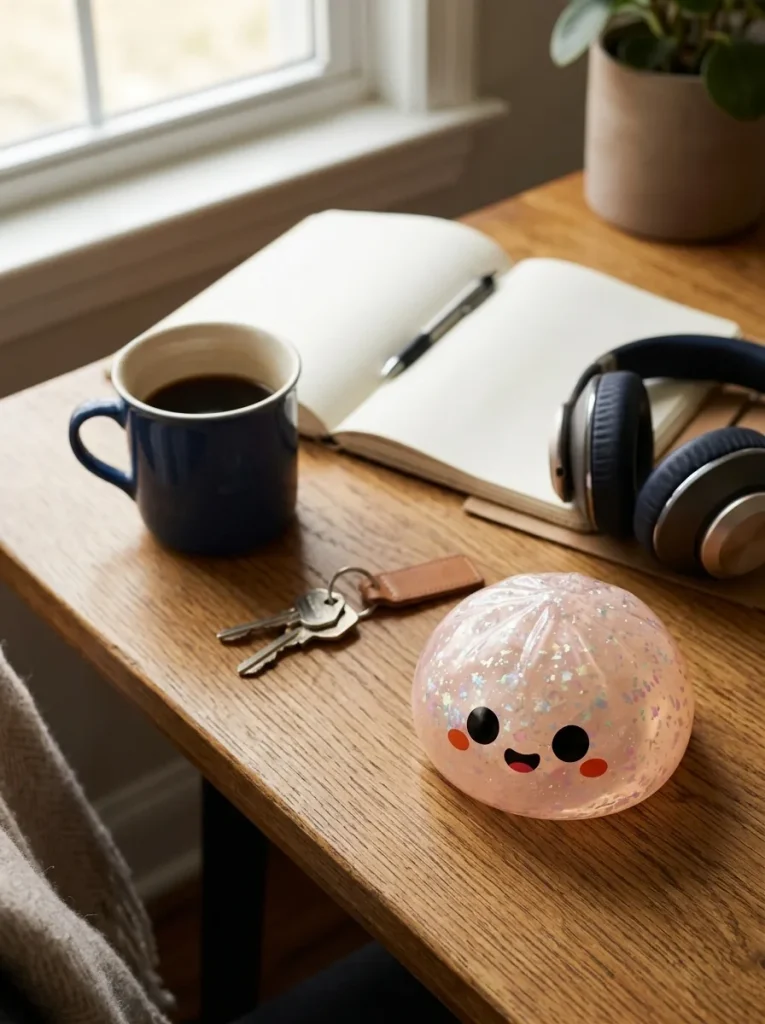 Ghost Dumpling Squishy Halloween Glitter — squishy antistress slow-rise kawaii
