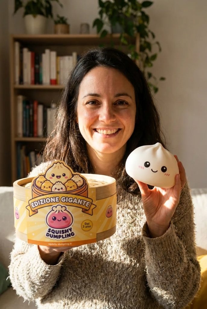 Giant Dumpling Squishy XXL 25 cm — squishy antistress slow-rise kawaii