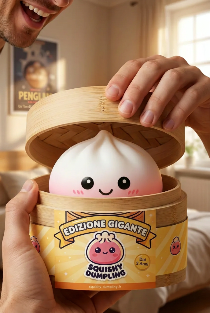 Giant Dumpling Squishy XXL 25 cm — squishy antistress slow-rise kawaii