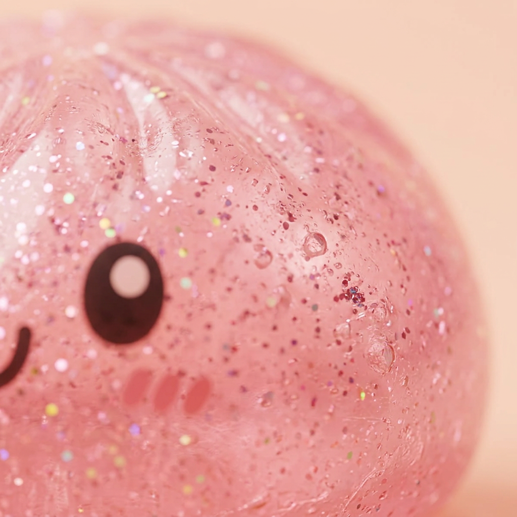 Glitter Dumpling Squishy Set da 6 Glitterati — squishy antistress slow-rise kawaii