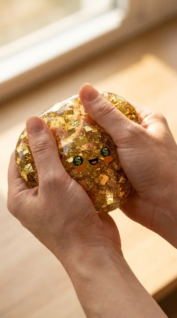 Gold Dumpling Squishy Edizione Rara — squishy antistress slow-rise kawaii
