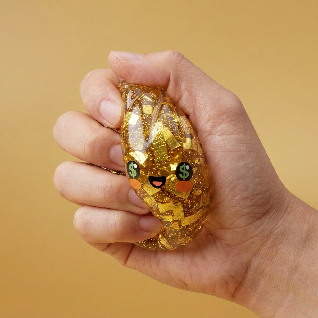 Gold Dumpling Squishy Edizione Rara — squishy antistress slow-rise kawaii