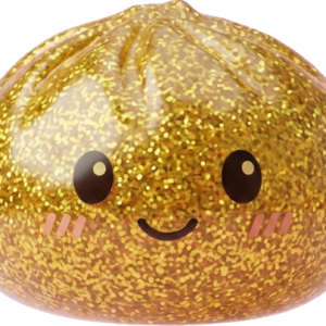 Glitter Dumpling Squishy Oro Lusso — squishy antistress slow-rise kawaii