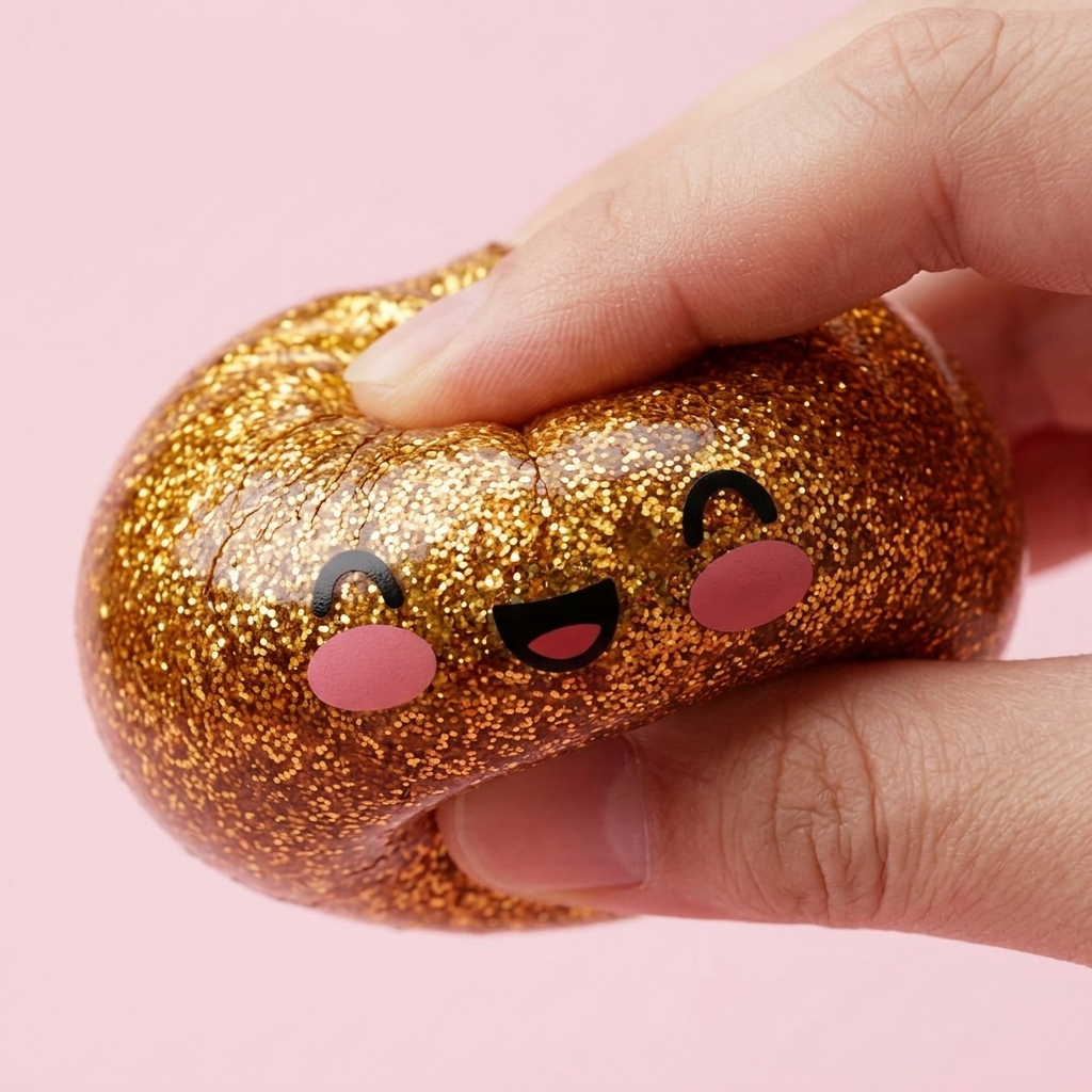 Dumpling Squishy Glitter Or Tesoro Unico — squishy antistress slow-rise kawaii