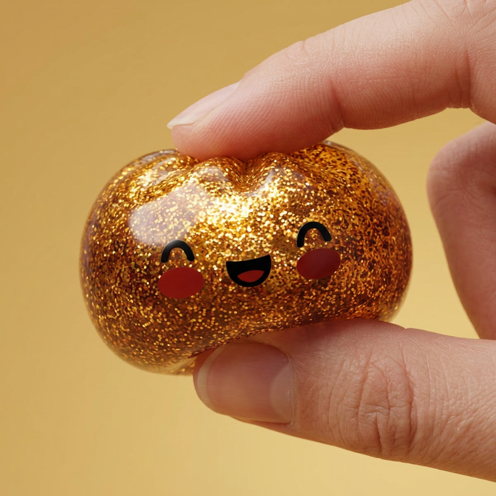 Dumpling Squishy Glitter Or Tesoro Unico — squishy antistress slow-rise kawaii