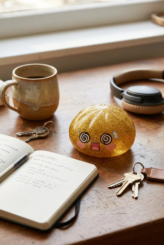 Gold Dumpling Squishy Dorato della Fortuna — squishy antistress slow-rise kawaii