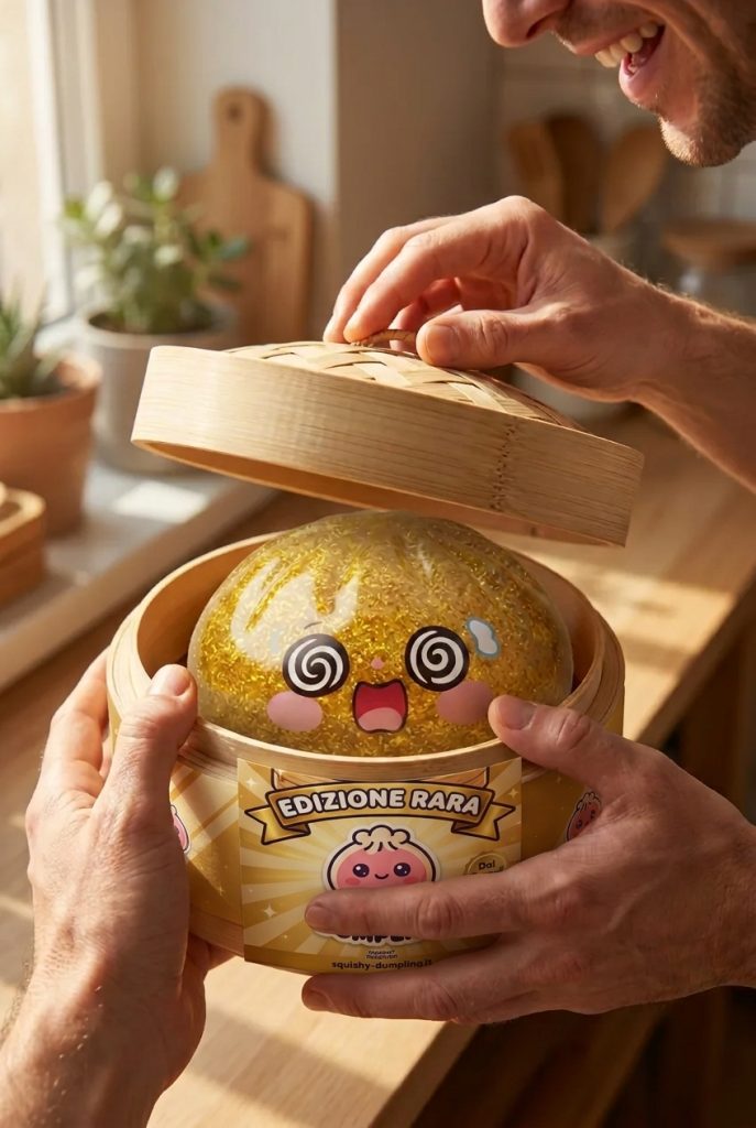 Gold Dumpling Squishy Dorato della Fortuna — squishy antistress slow-rise kawaii